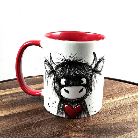Highland Cow | Highland Cow Mug | 10 Colour Choices | Personalisation Available | Valentines | Highland Cow Gift