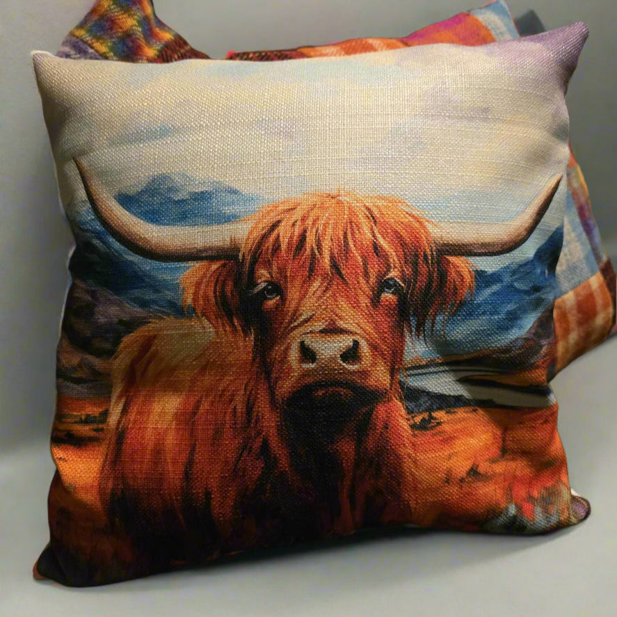 Highland Cow Cushion | Cushion | Made to Order | Highland Cow
