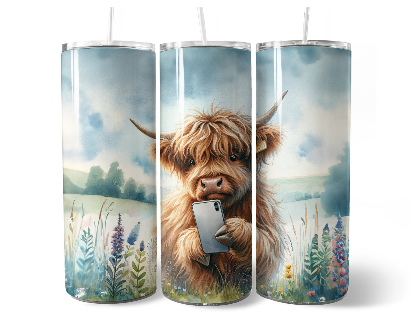 Highland Cow Tumbler 20oz