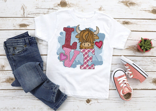 Kids Highland Cow Shirt