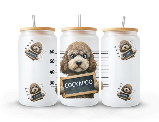 Funny Dog Lover Glass