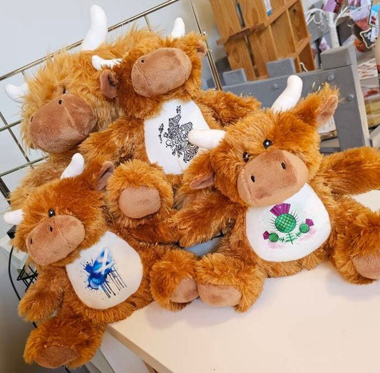 Highland Cow | Personalised Soft Toy | Teddy Bear | Made to Order - Small Moo