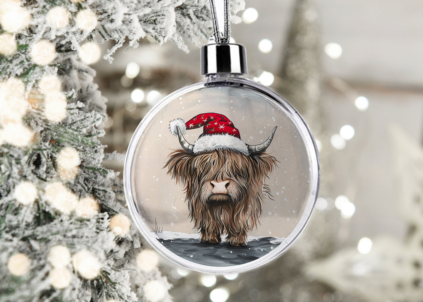 Christmas Bauble | Christmas Ornament | Christmas Decoration | Highland Cow | Made to Order