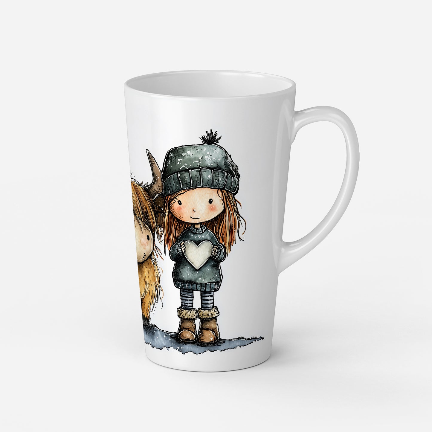 Personalised Mug | Latte Mug | Highland Cow | Christmas Mug| Coffee Cup | Me & Moo