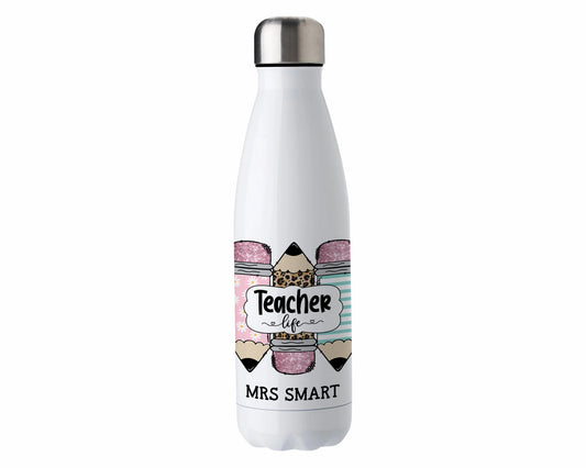 Personalised Water Bottle | 500ml | Hot/Cold | Custom Water Bottle | Teacher | Teacher Life