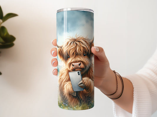 Highland Cow Tumbler 20oz