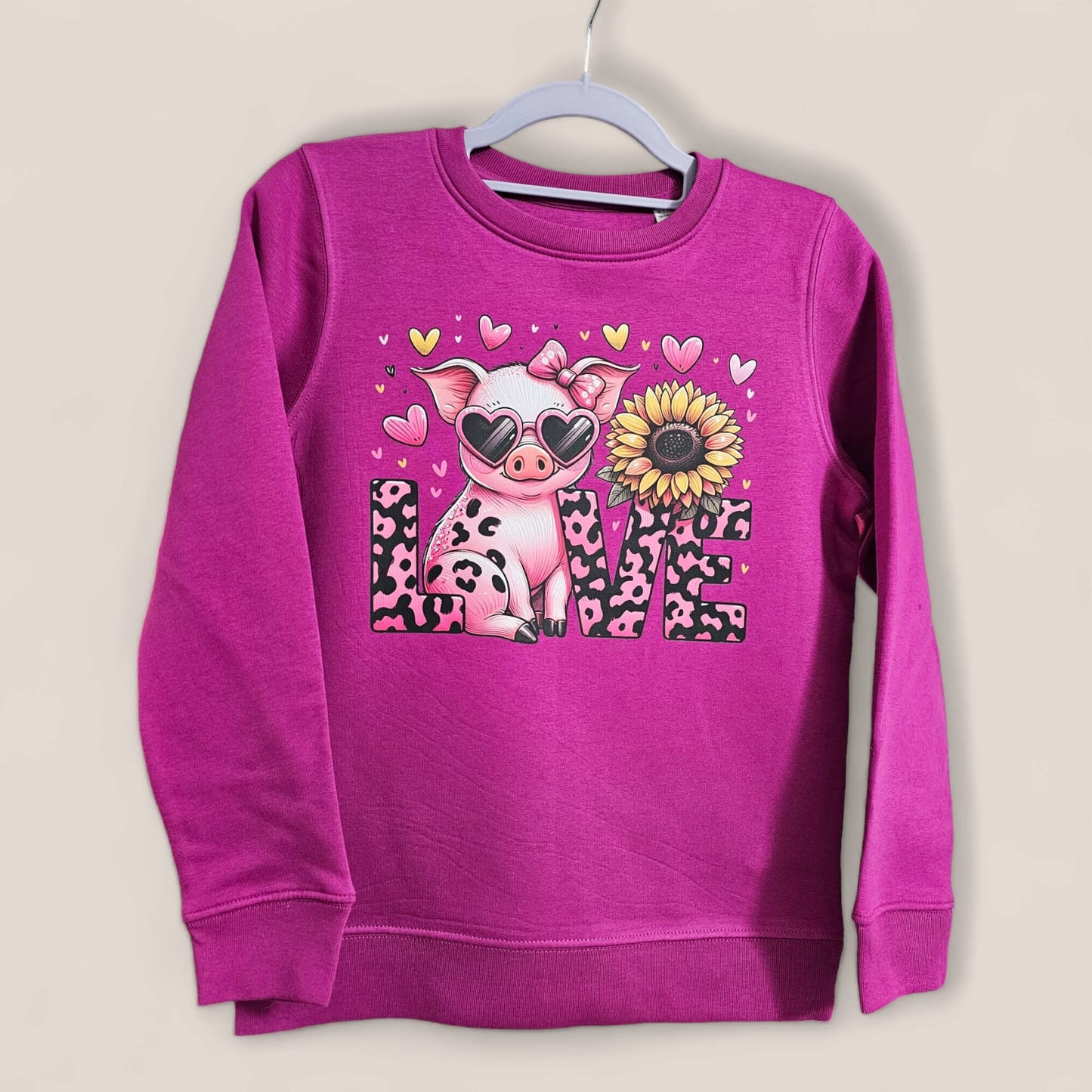 Sweatshirt | jumper | Piggy | Pig jumper | cotton | Made to Order | Love Pig