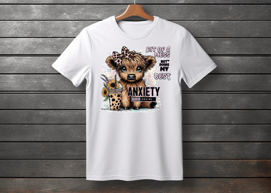 T-Shirt | Funny T-Shirt | I'm Fine | Unisex | Made To Order |  Personalised T-Shirt | Anxiety