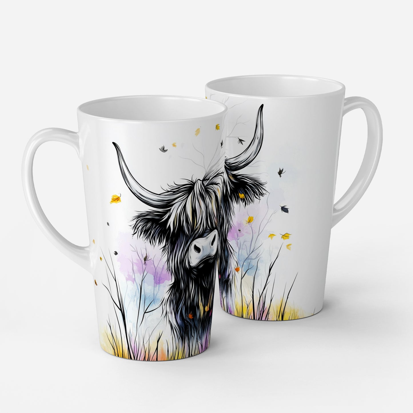 Personalised Mug | Latte Mug | Highland Cow | Christmas Mug| Coffee Cup | Gaothan