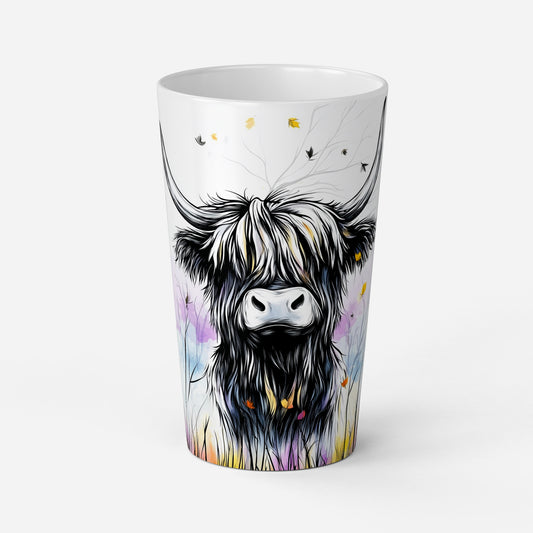 Personalised Mug | Latte Mug | Highland Cow | Christmas Mug| Coffee Cup | Gaothan