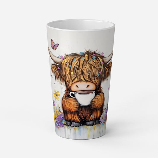 Personalised Mug | Latte Mug | Highland Cow | Large Mug | Coffee Cup | Cuppa Moo