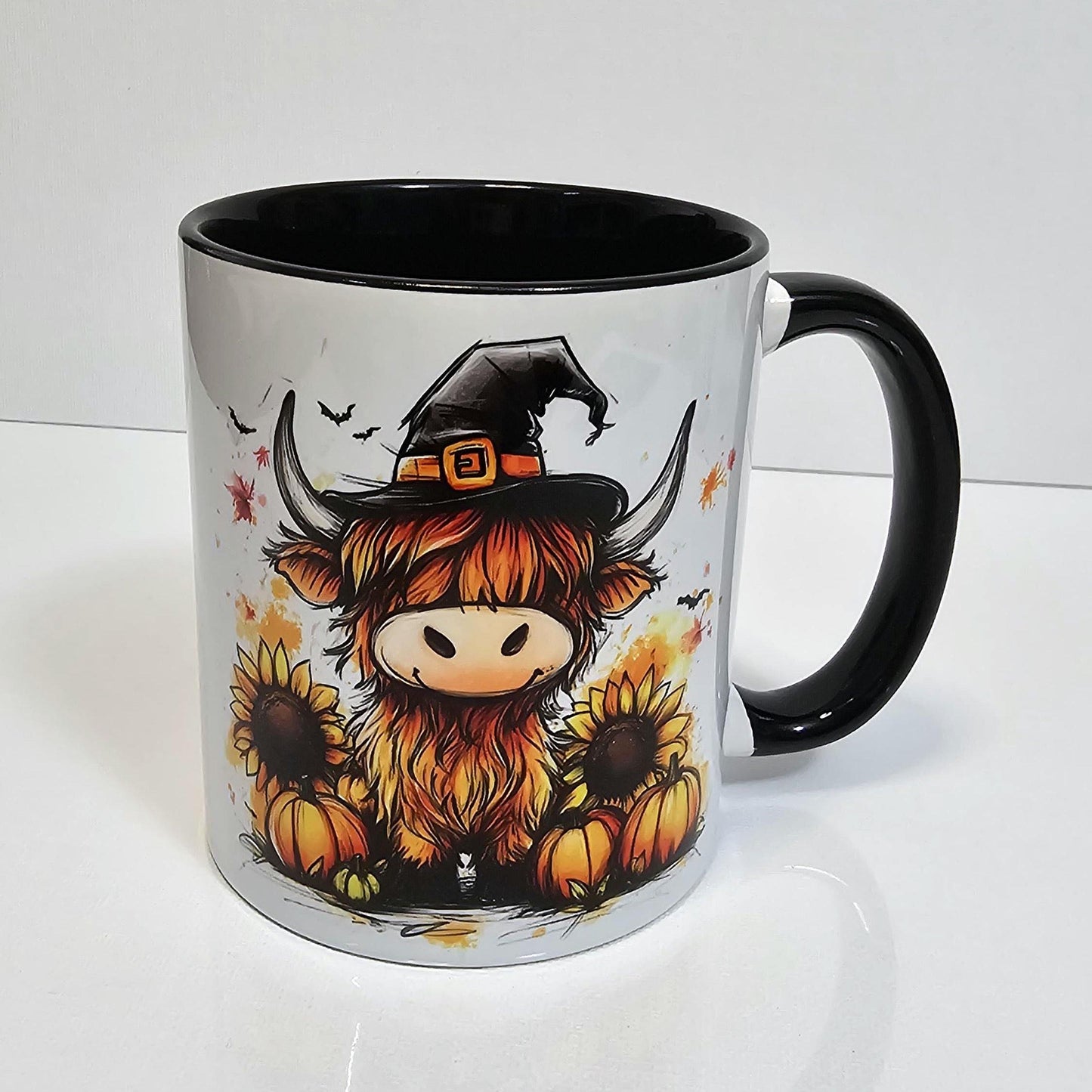 Personalised Mug | Coffee Cup | Highland Cow | Ceramic Mug| 10 Colour Choices | Highland Cow