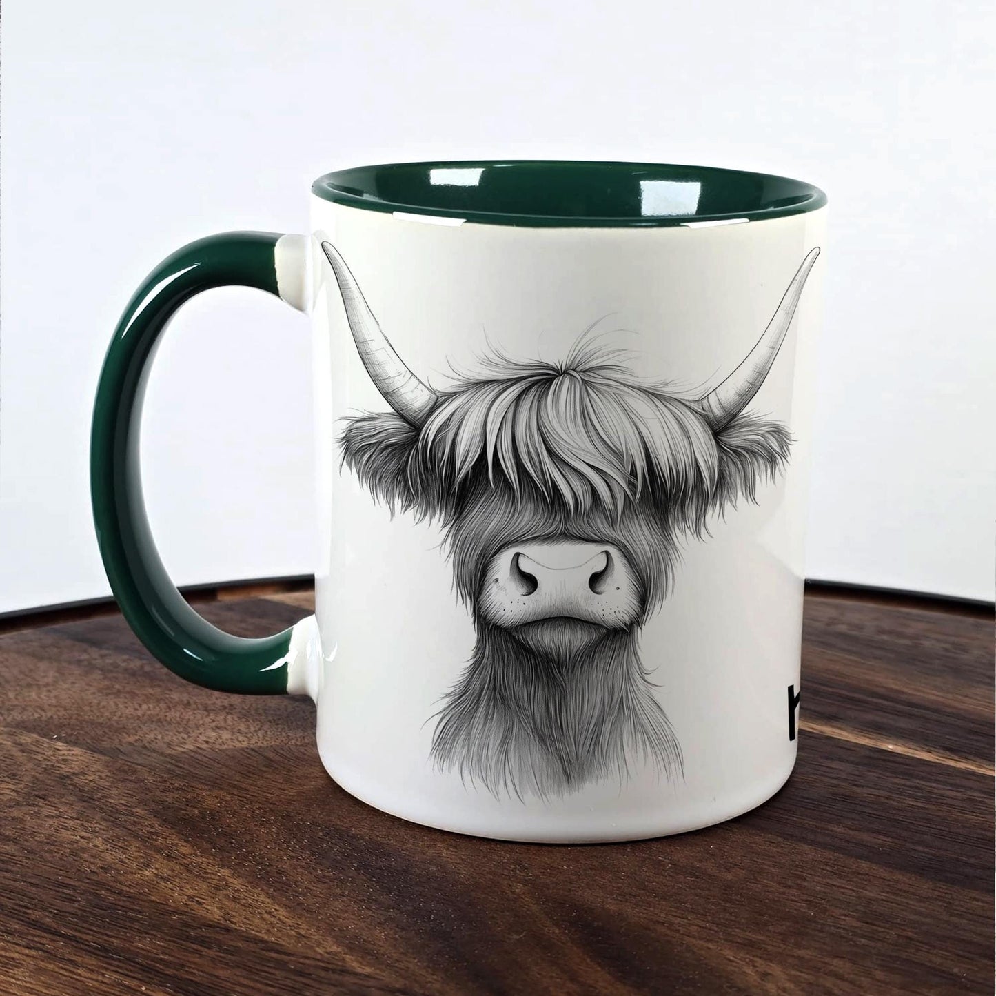 Highland Cow Ceramic Mug|  | Highland Cow Gift | Personalised Mug| 9 Colour Choices