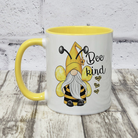 Custom Mug | Bee Kind | Be Kind | Personalised Mug| 9 Colour Choices
