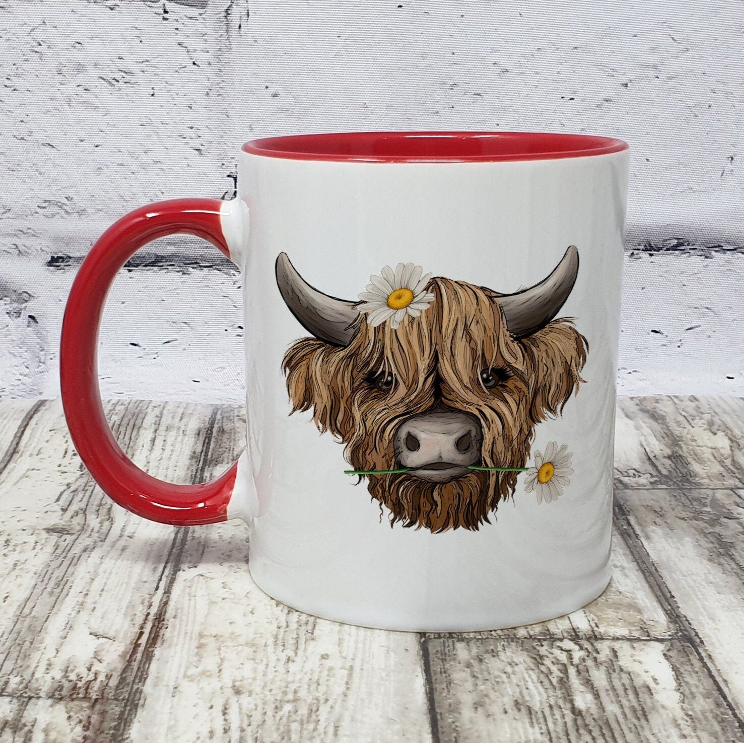 Highland Cow Mug | Christmas Mug | Highland Cow | 10 Colour Choices | Personalisation Available