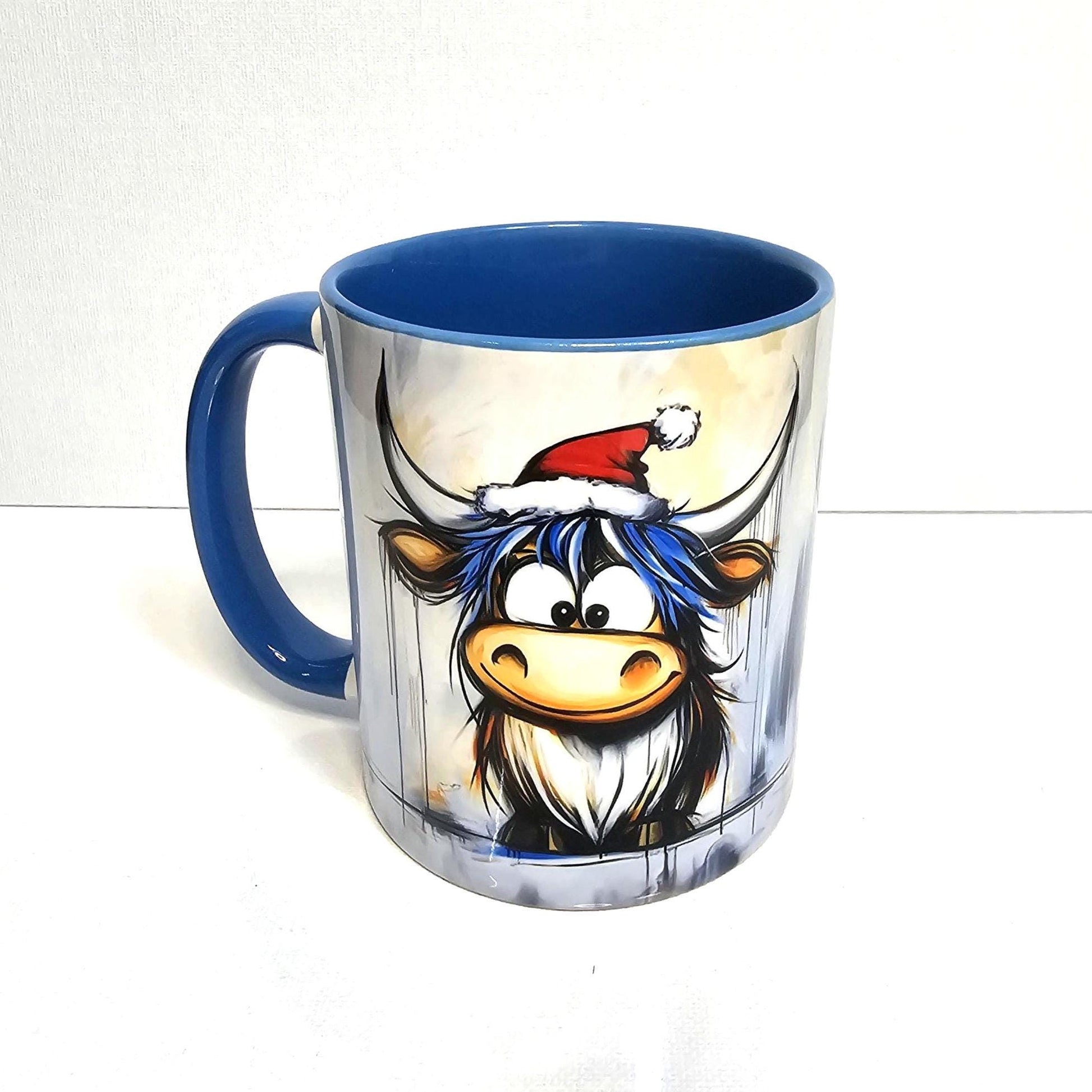 Highland Cow Ceramic Mug| | Highland Cow Gift | Personalised Mug| 9 Colour Choices