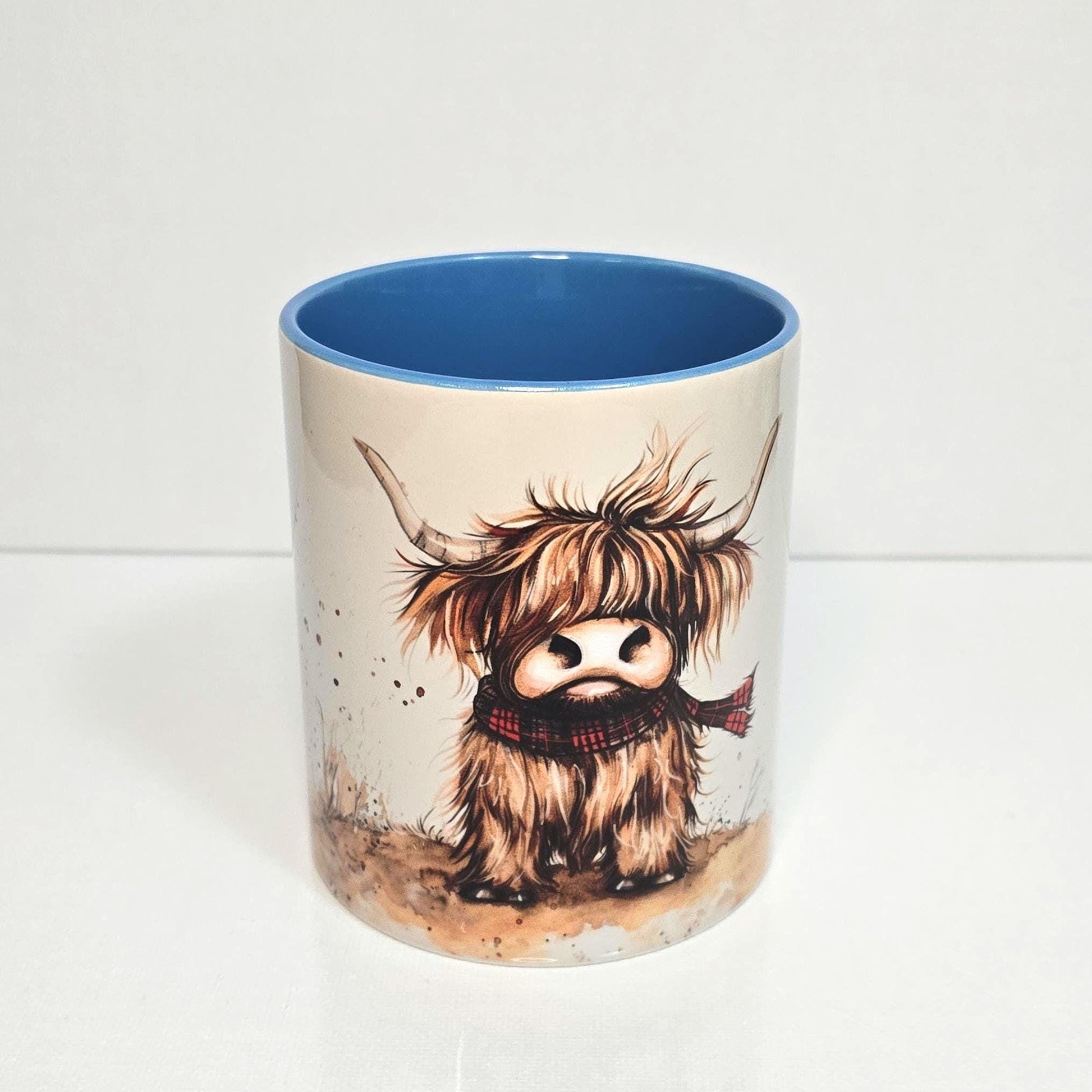 Highland Cow Ceramic Mug| | Highland Cow Gift | Personalised Mug| 9 Colour Choices