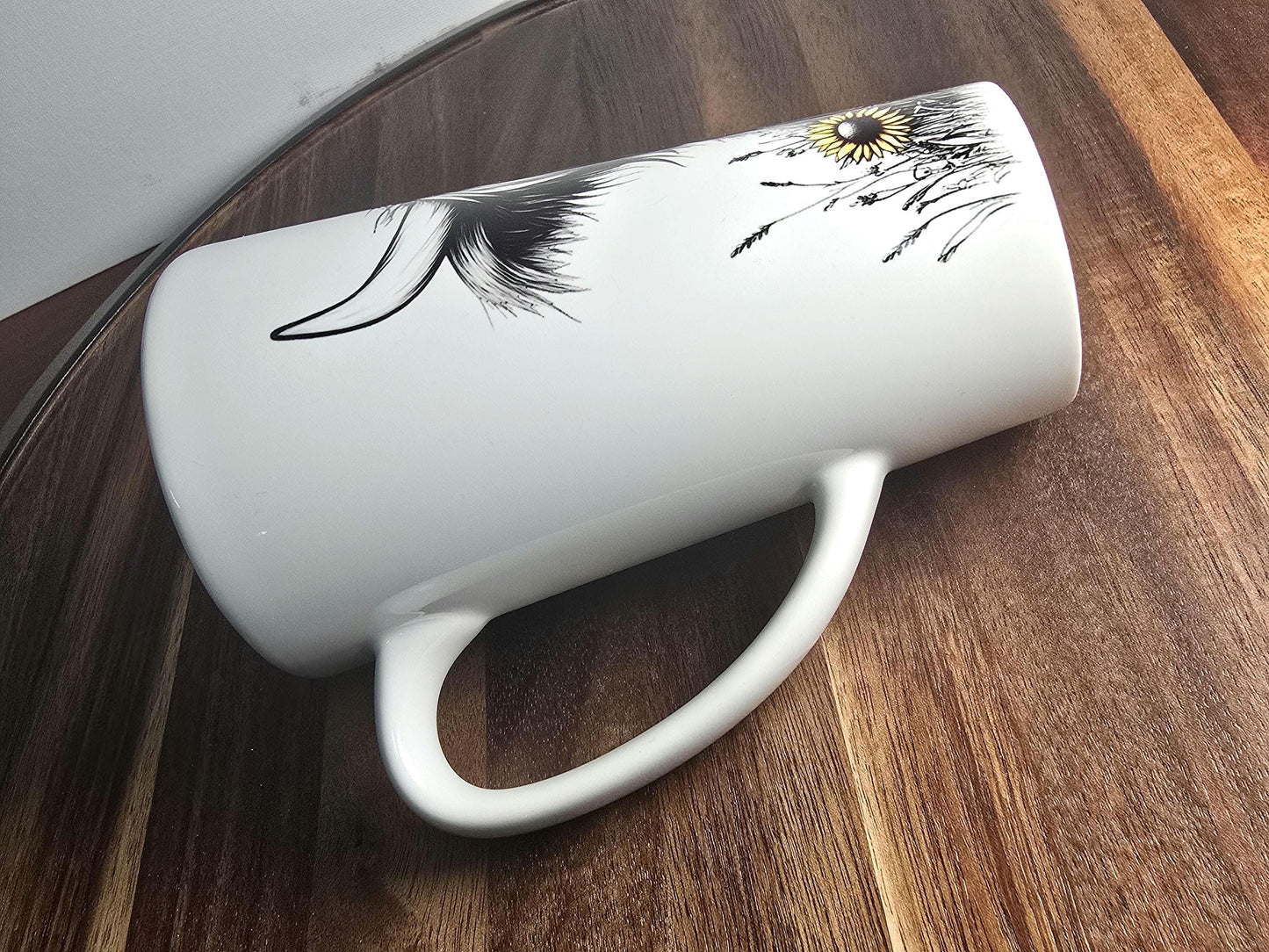 Personalised Mug | Latte Mug | Highland Cow | Christmas Mug| Coffee Cup | Thistles