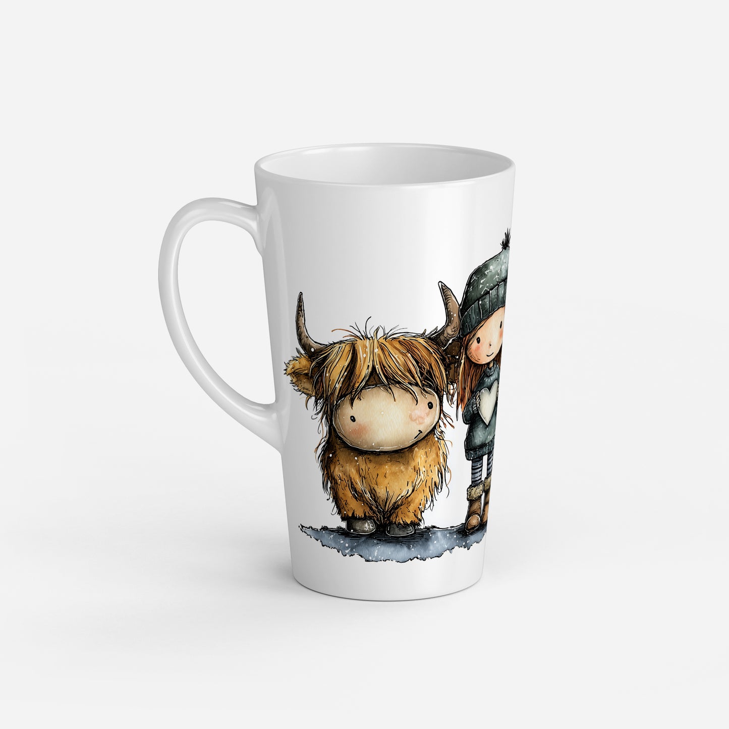 Personalised Mug | Latte Mug | Highland Cow | Christmas Mug| Coffee Cup | Me & Moo