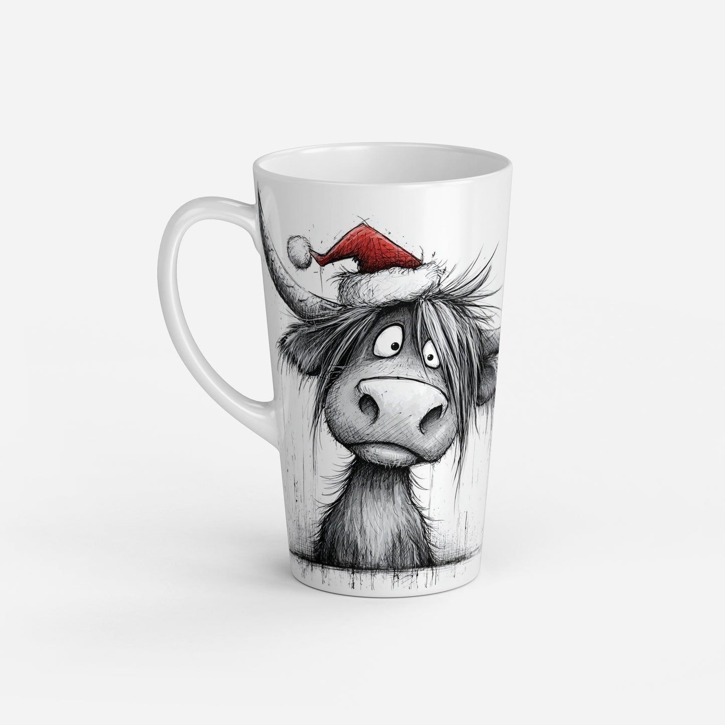 Personalised Mug | Latte Mug | Highland Cow | Christmas Mug| Coffee Cup | Christmas Moo