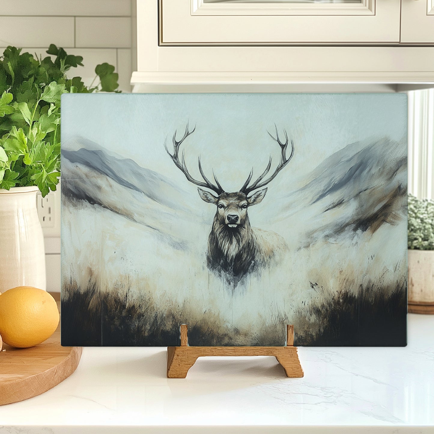 Personalized Stag Glass Board