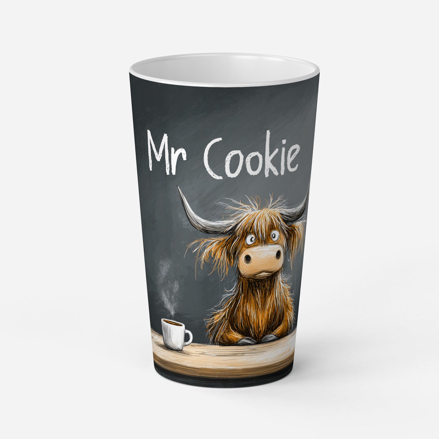 Personalised Mug | Latte Mug | Highland Cow | Teacher Mug | Coffee Cup | Teacher Coo