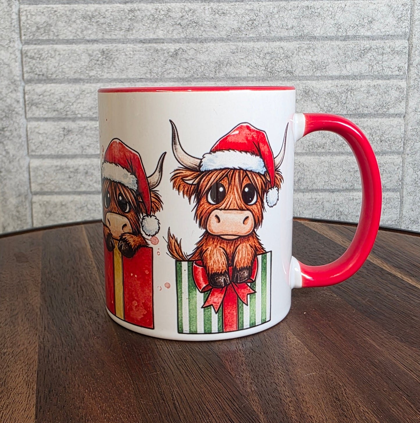 Highland Cow Ceramic Mug|  | Highland Cow Gift | Highland Cow | Personalised Mug| 10 Colour Choices | Christmas 4 Moo