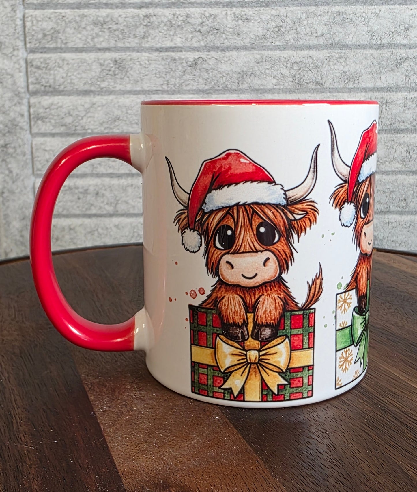 Highland Cow Ceramic Mug|  | Highland Cow Gift | Highland Cow | Personalised Mug| 10 Colour Choices | Christmas 4 Moo