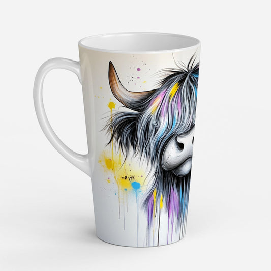 Personalised Mug | Latte Mug | Highland Cow | Christmas Mug| Coffee Cup | Mhorag