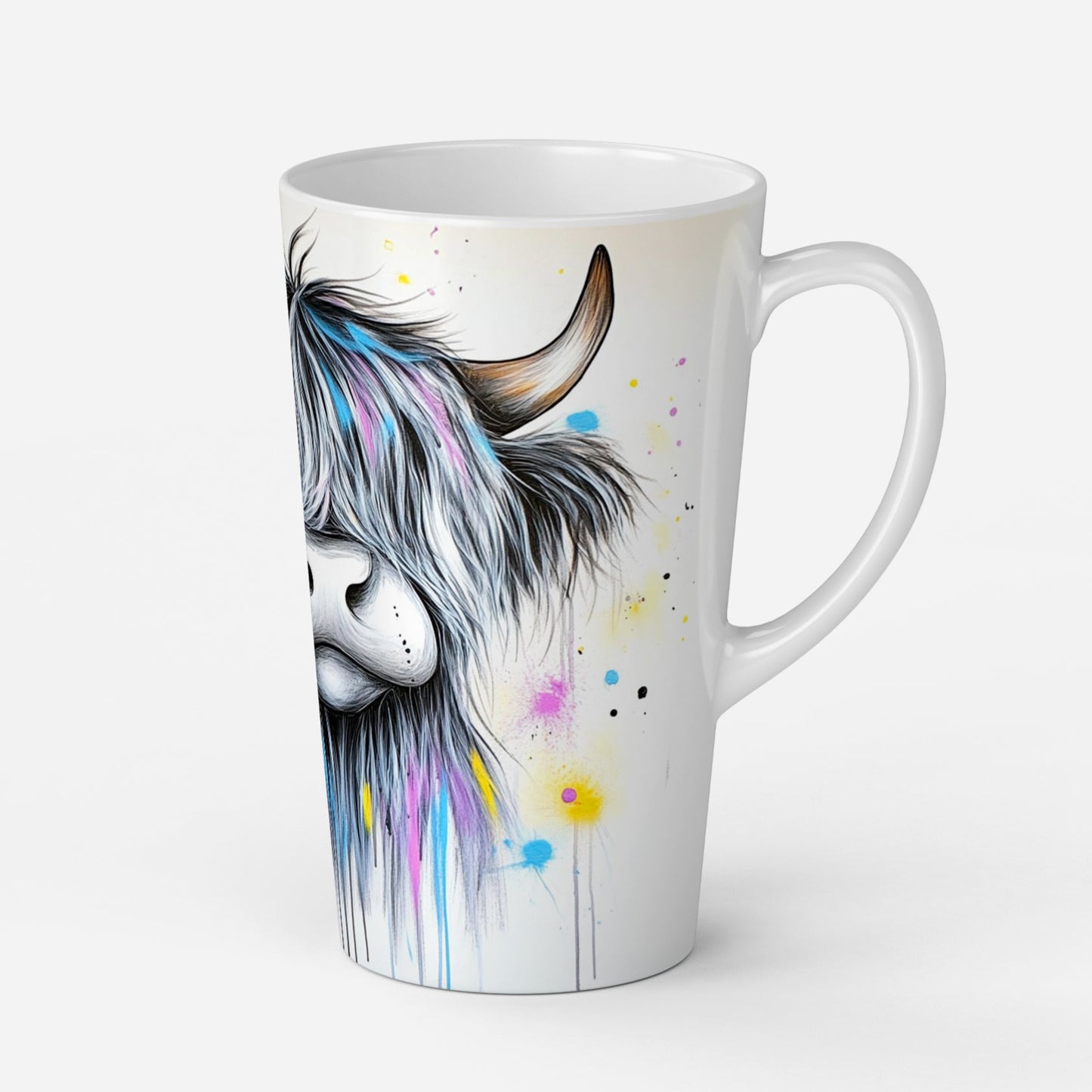 Personalised Mug | Latte Mug | Highland Cow | Christmas Mug| Coffee Cup | Mhorag