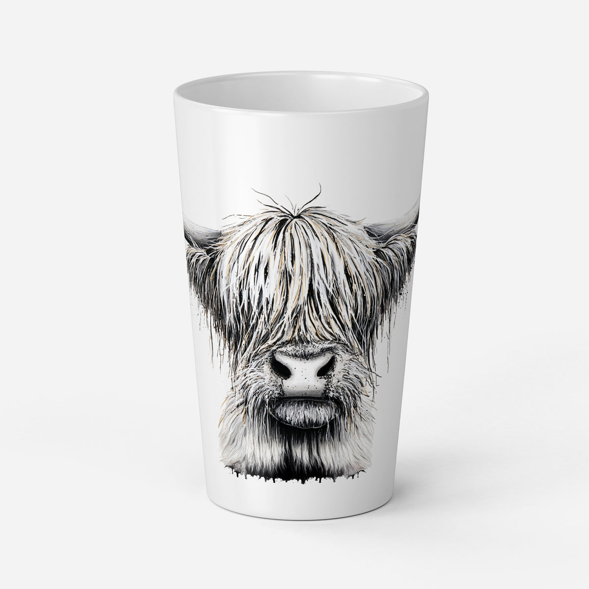 Personalised Mug | Latte Mug | Highland Cow | Christmas Mug| Coffee Cup | Splodge