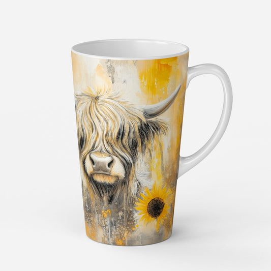 Personalised Mug | Latte Mug | Highland Cow | Christmas Mug| Coffee Cup | Sunny