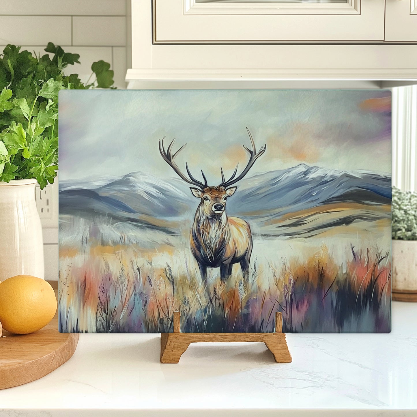 Stag Glass Chopping Board