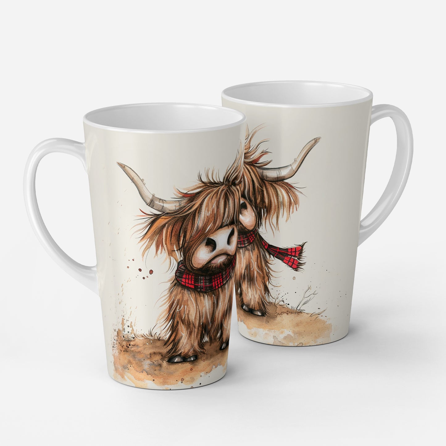 Personalised Mug | Latte Mug | Highland Cow | Christmas Mug| Coffee Cup | Windy McMoo