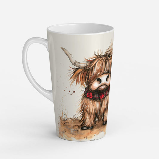 Personalised Mug | Latte Mug | Highland Cow | Christmas Mug| Coffee Cup | Windy McMoo