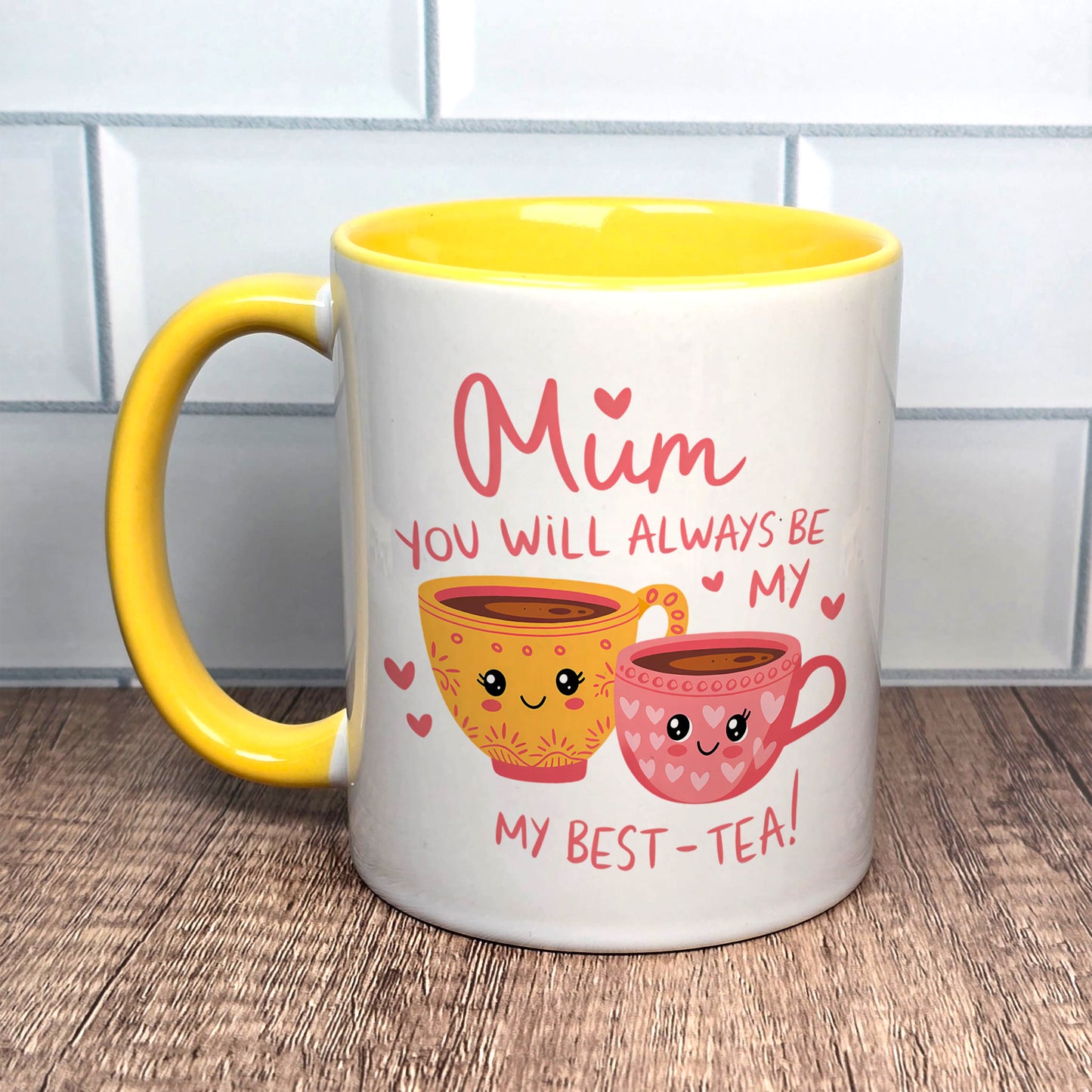 Best-Tea Mum | Personalised Mug | 10 Colour Choices | Personalisation Available | Mum | Best-Tea