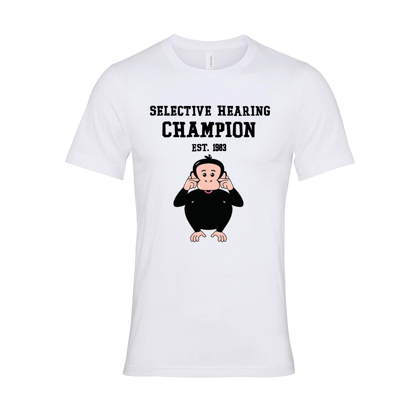 T-Shirt | Funny T-Shirt | Selective Hearing | Unisex | Made To Order |  Personalised T-Shirt | Adult and Child Sizes