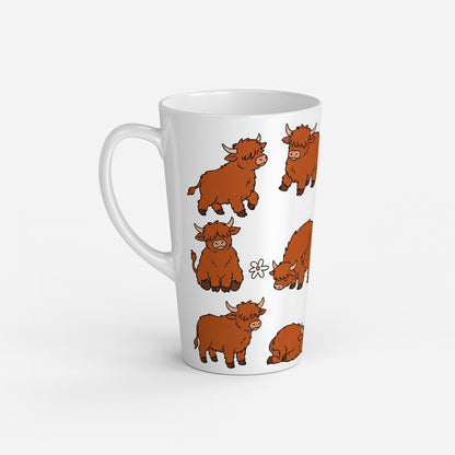 Personalised Mug | Latte Mug | Highland Cow | Christmas Mug| Coffee Cup | Coos In A Row