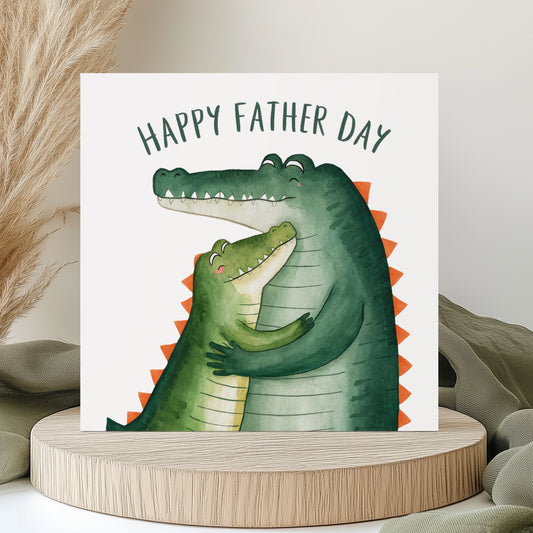 Fathers Day Card - Crocodile Fathers Day - Daddy Croc
