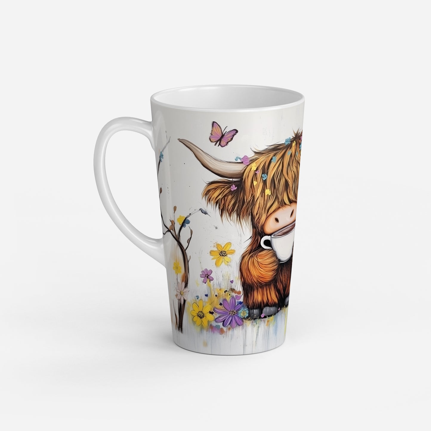 Personalised Mug | Latte Mug | Highland Cow | Large Mug | Coffee Cup | Cuppa Moo