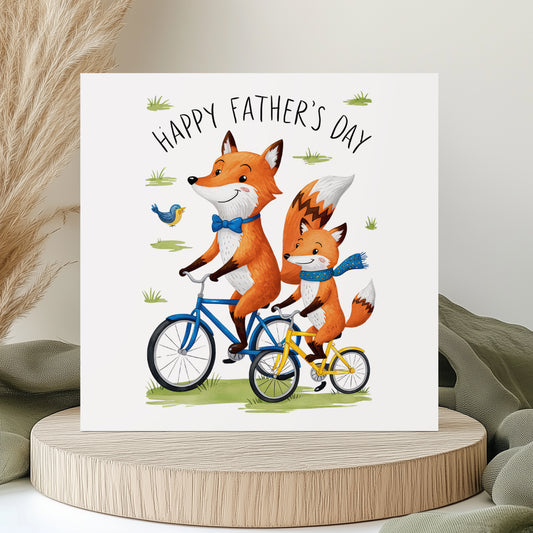 Fathers Day Card - Fox Fathers Day - Daddy Fox