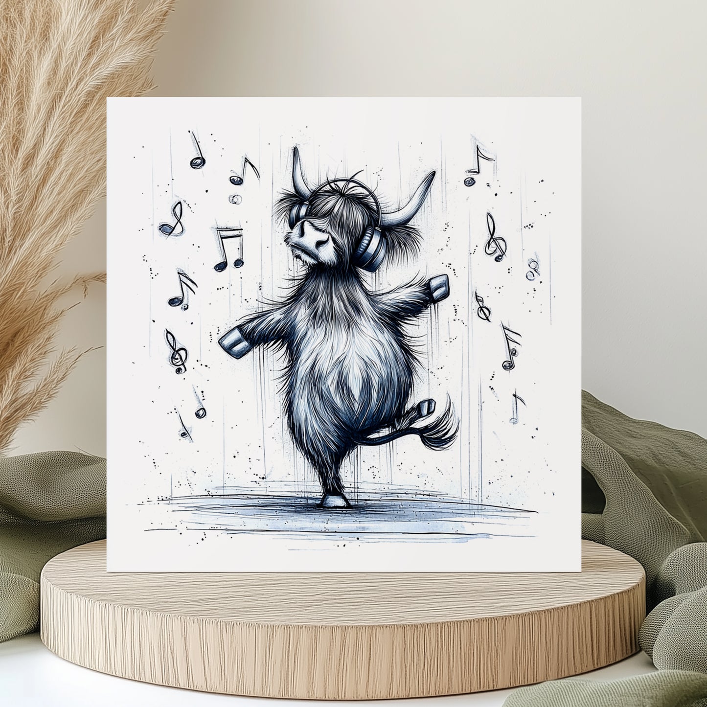 Highland Cow Birthday Card - Birthday Card - Happy Birthday to Moo!! No Text