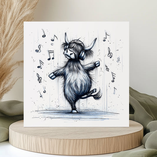 Highland Cow Birthday Card - Birthday Card - Happy Birthday to Moo!! No Text