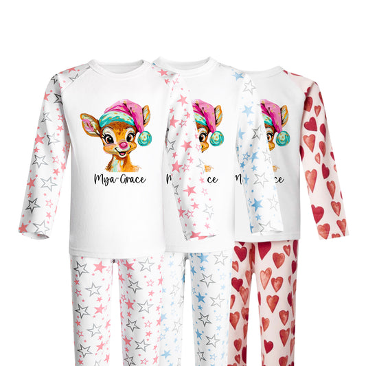 Personalised Christmas Pyjamas | PJ's | Kids Nightwear |Christmas | Reindeer
