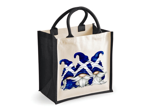 Scottish Gnomes / Gonks  | Jute | Jute Tote Bag | Shopping Bag | Reusable Bag | Scottish| Gnomes| Gonks
