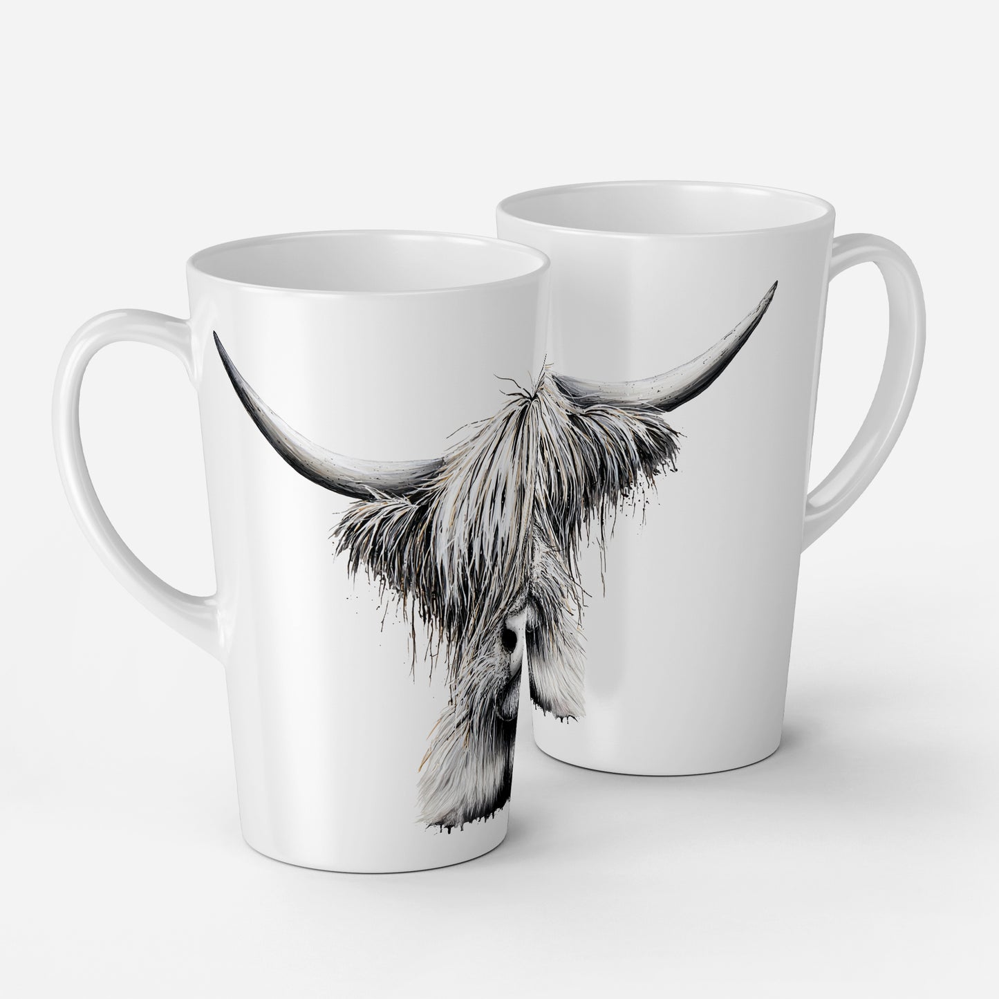 Personalised Mug | Latte Mug | Highland Cow | Christmas Mug| Coffee Cup | Splodge