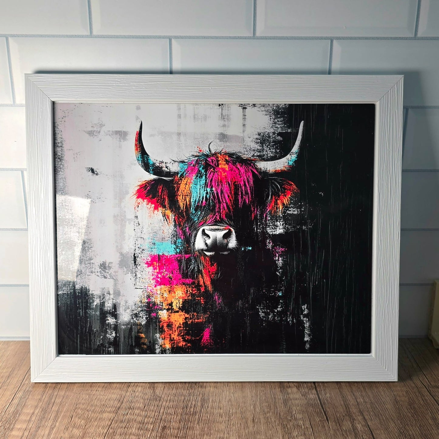 Framed Metal Wall Art - Highland Cow Wall Art - Made to Order - Highland Cow Art