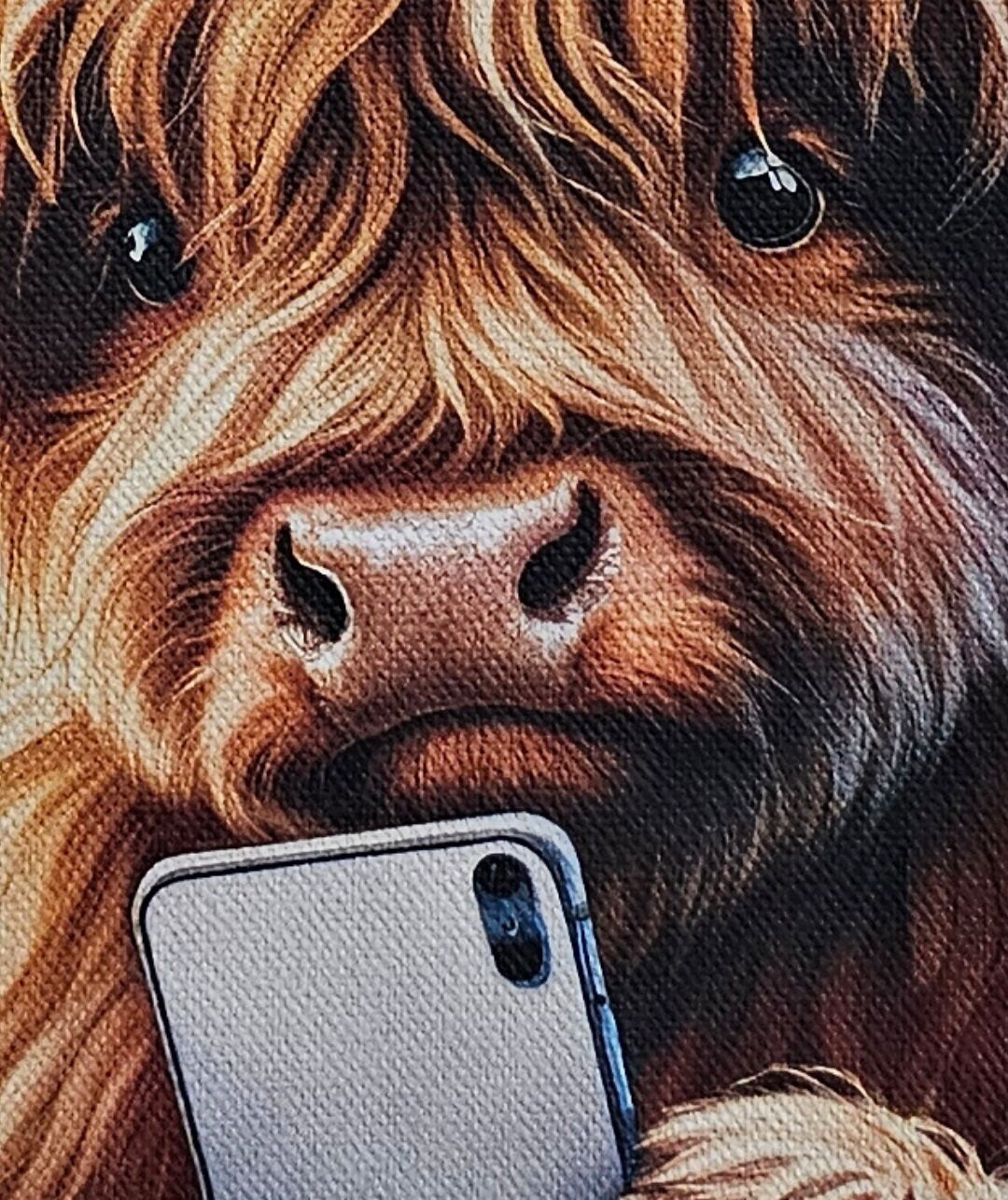 Highland Cow Tote Bag | Jute | Jute Tote Bag | Shopping Bag | Reusable Bag | Highland Cow