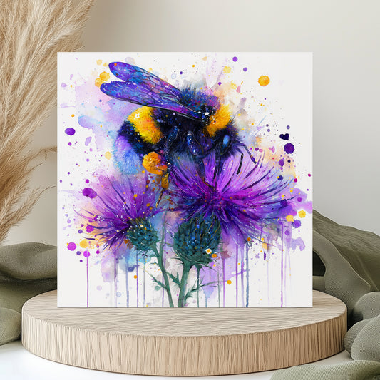 Bee & Thistle Card - Birthday Card - Bee - Bee & Thistle