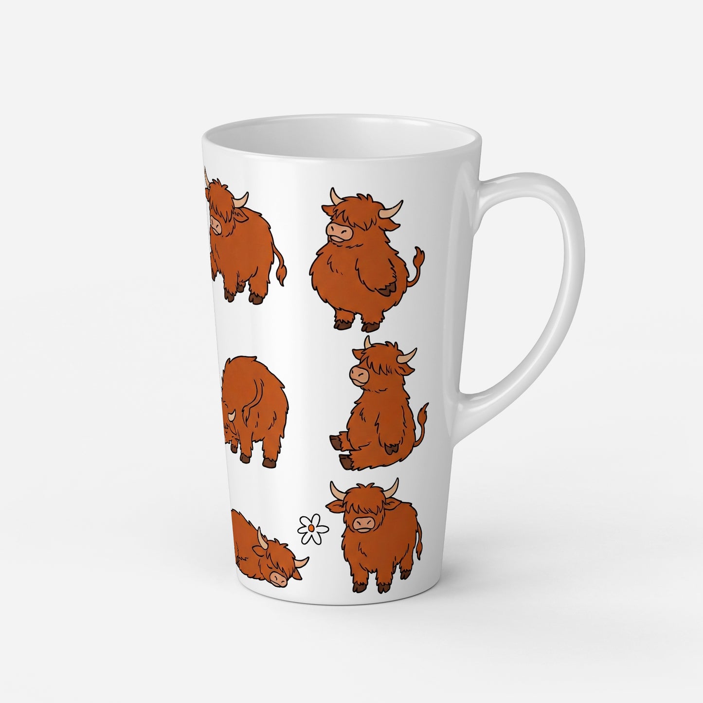 Personalised Mug | Latte Mug | Highland Cow | Christmas Mug| Coffee Cup | Coos In A Row
